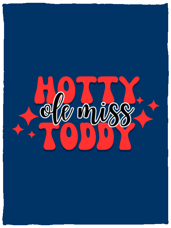 Ole Miss Hotty Toddy Cozy Plush Fleece Blanket - 30x40