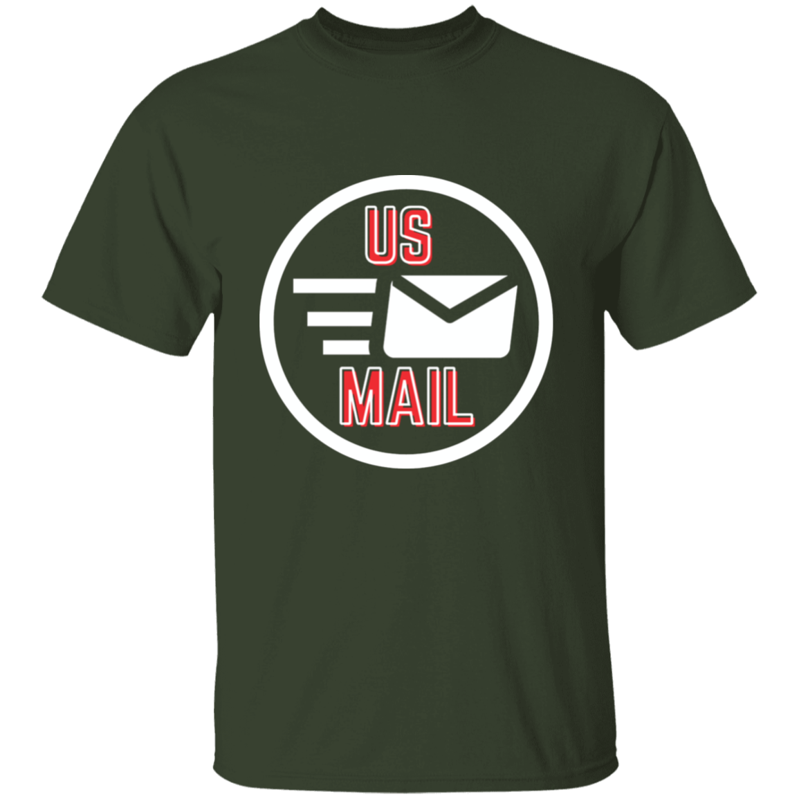 USMAIL Red 5.3 oz. T-Shirt