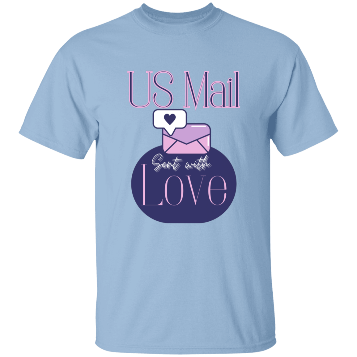 US Mail Sent With Love 5.3 oz. T-Shirt