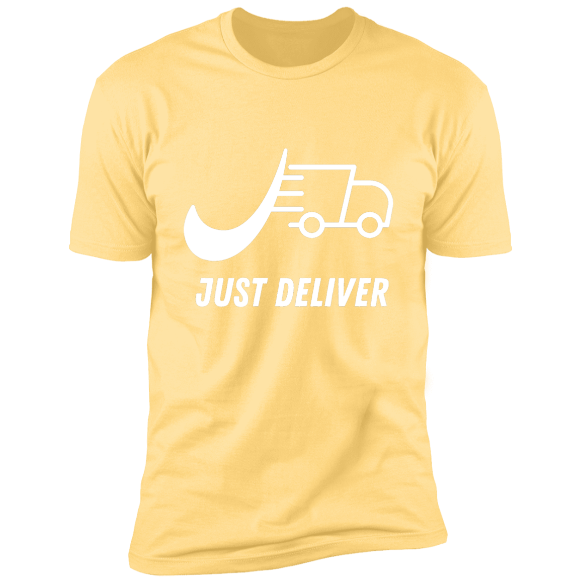 Just Deliver Truck White Premium Short Sleeve T-Shirt