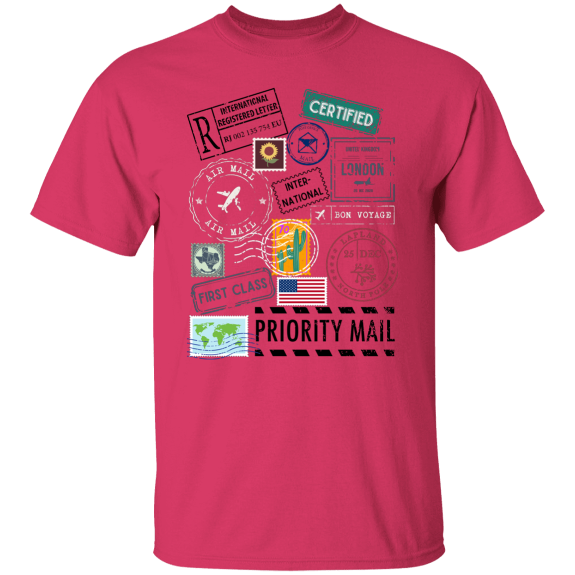 Postage Multi 5.3 oz. T-Shirt