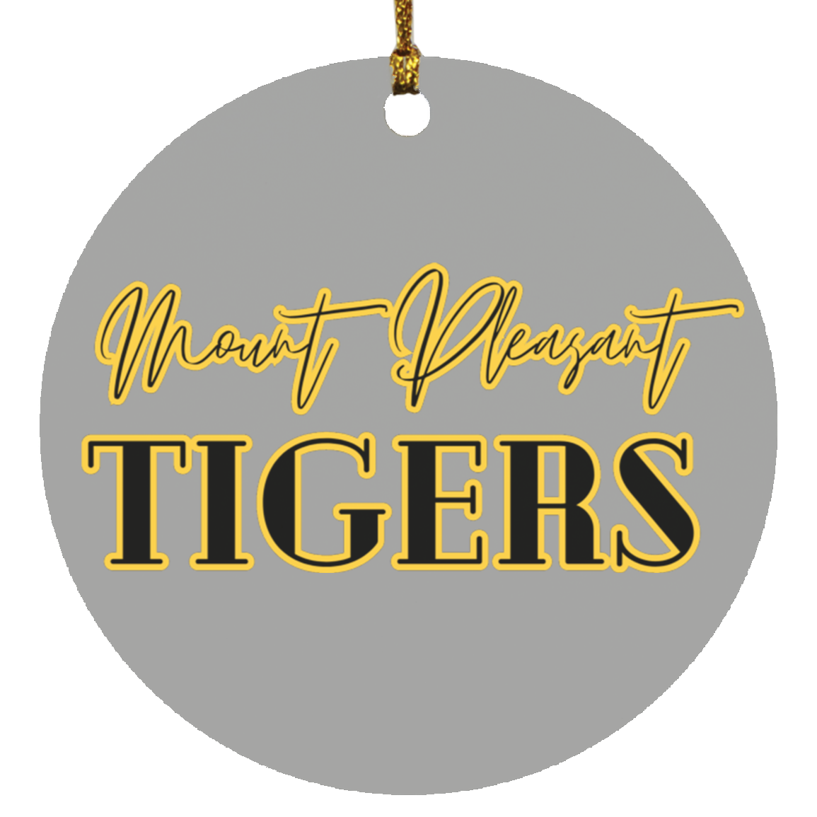 MP Tigers Circle Ornament