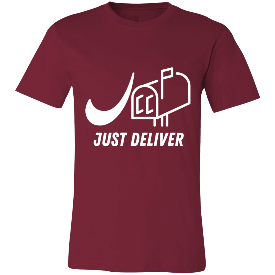 Just Deliver Mailbox White Unisex Jersey Short-Sleeve T-Shirt