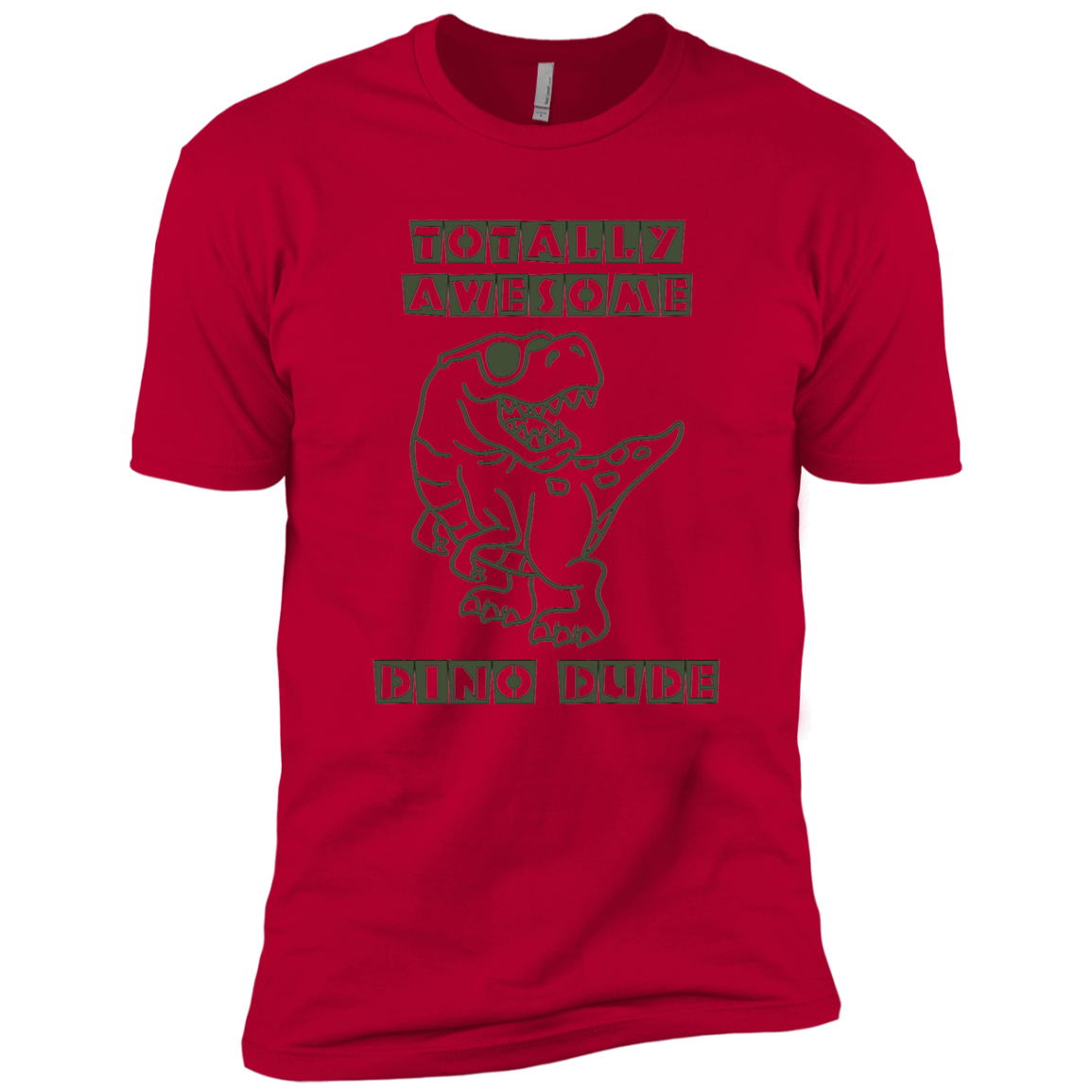 Dino Dude- Boys' Cotton T-Shirt