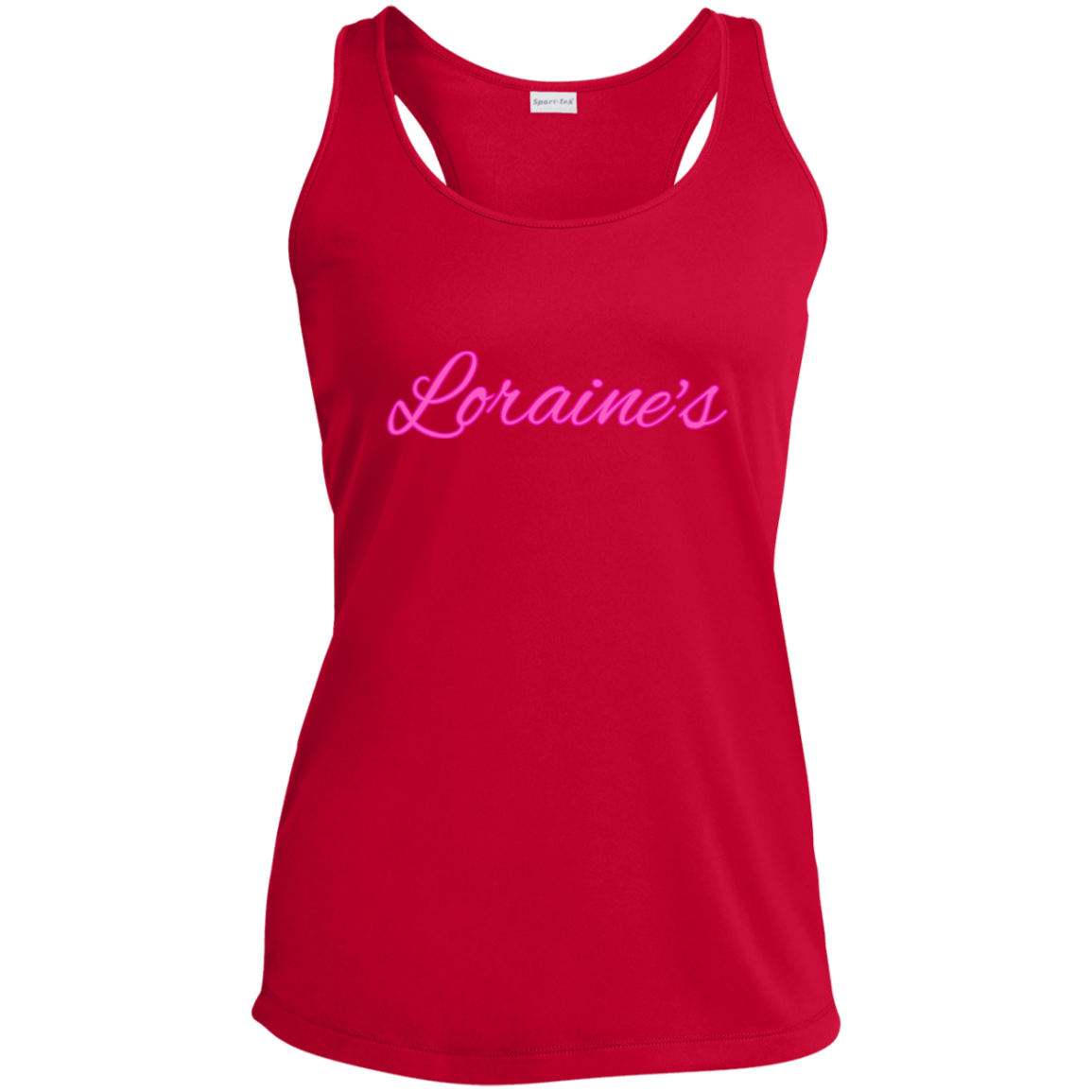 Loraine's Pink Ladies' Performance Racerback Tank