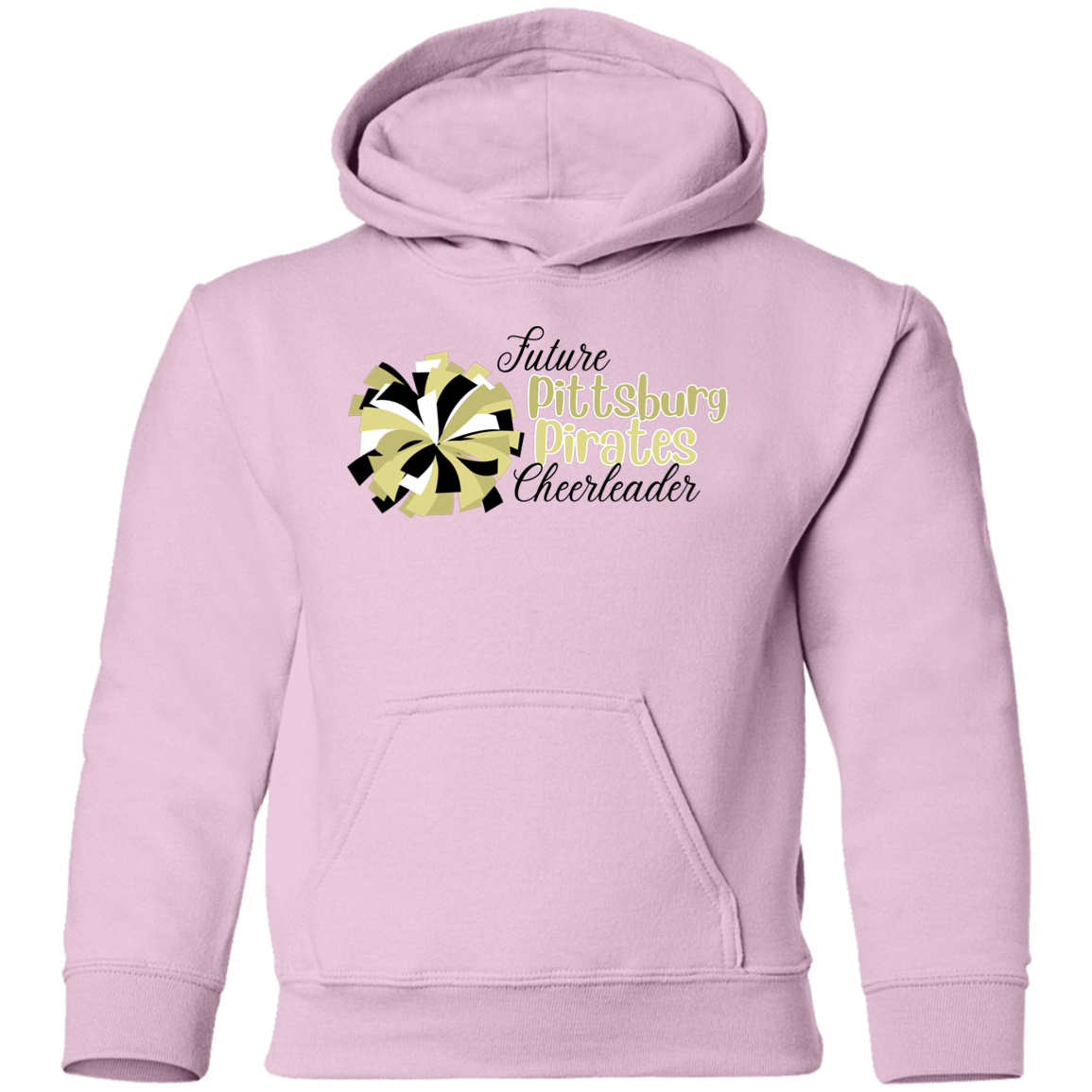 Future Pitt Pirate Cheer Pom Youth Pullover Hoodie