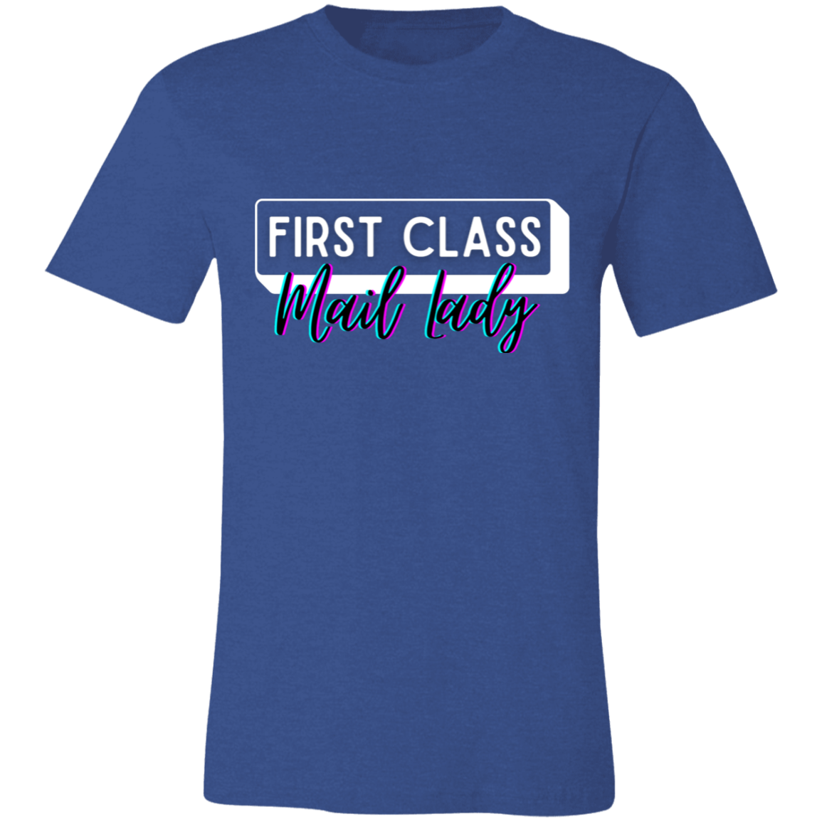 First Class Mail Lady Glitch Unisex Jersey Short-Sleeve T-Shirt