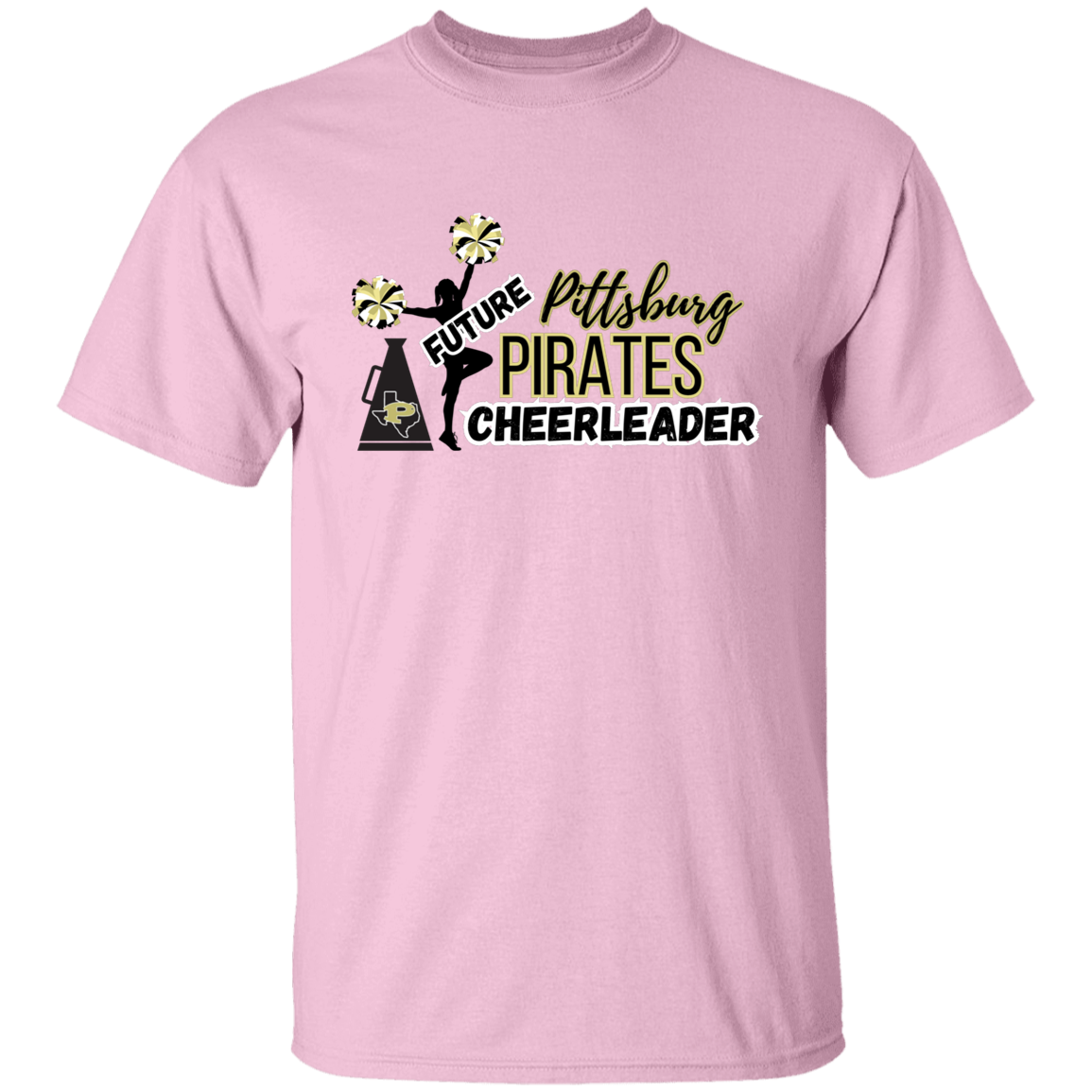 Future Pitt Pirate Cheerleader Youth 5.3 oz 100% Cotton T-Shirt