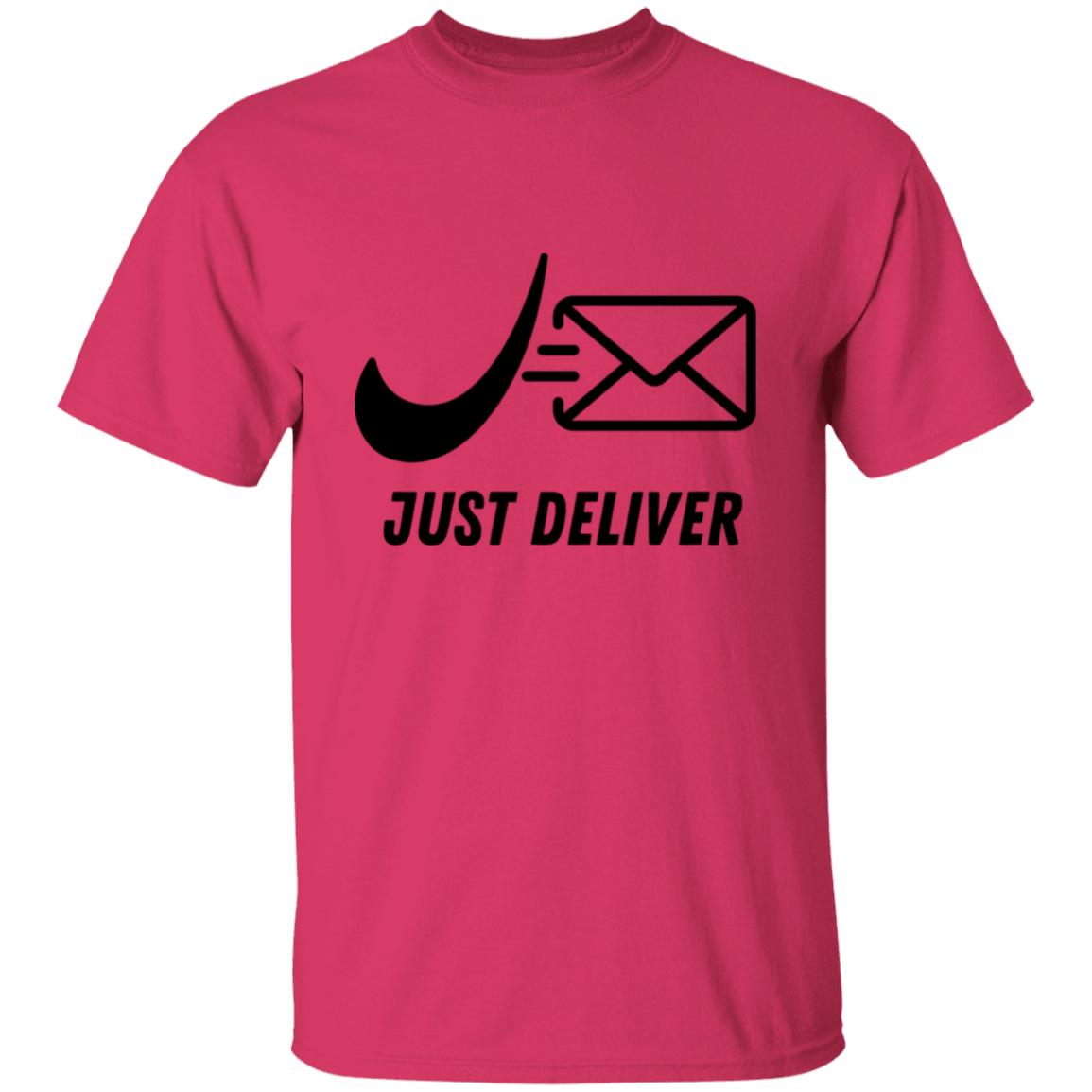 Just Deliver Envelope Black 5.3 oz. T-Shirt