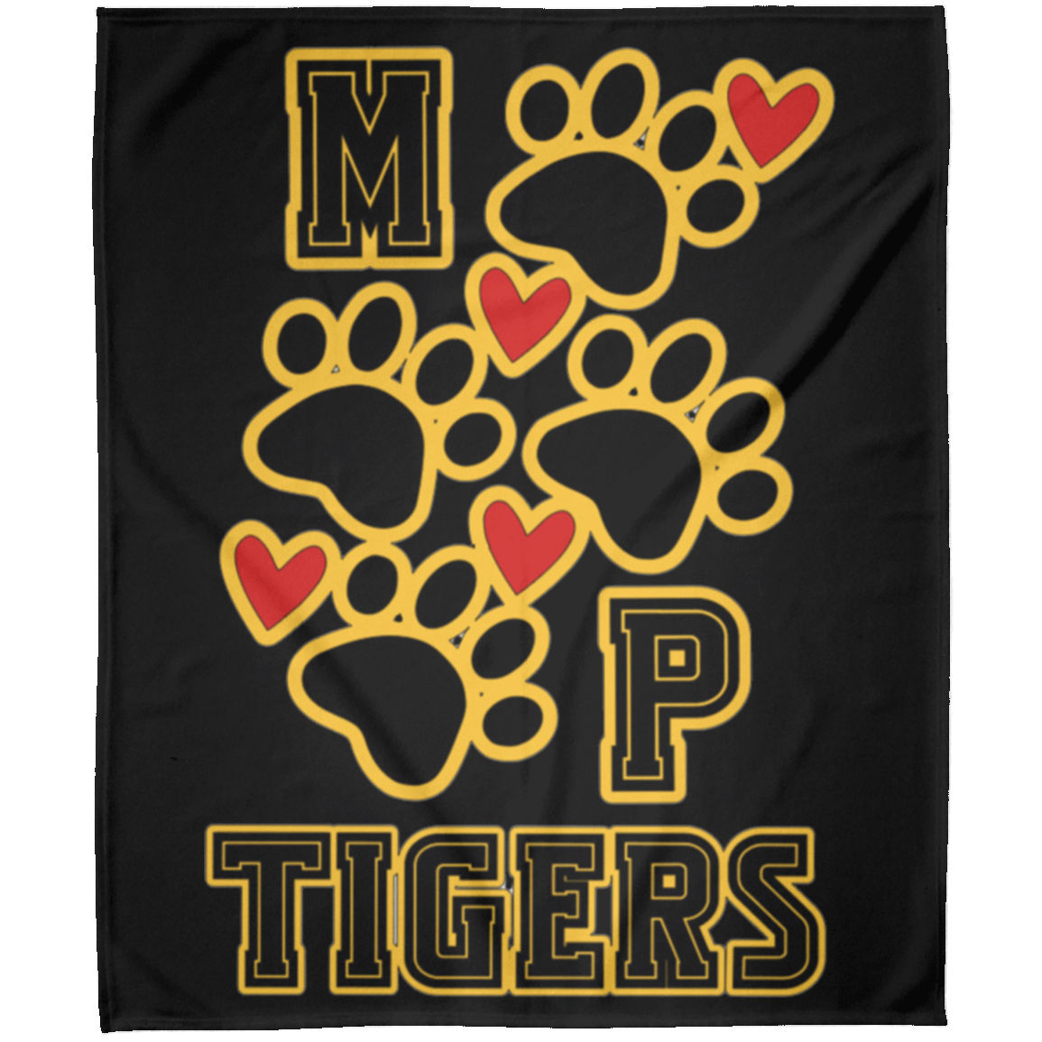MP Tiger Heart & Sole Arctic Fleece Blanket 50x60