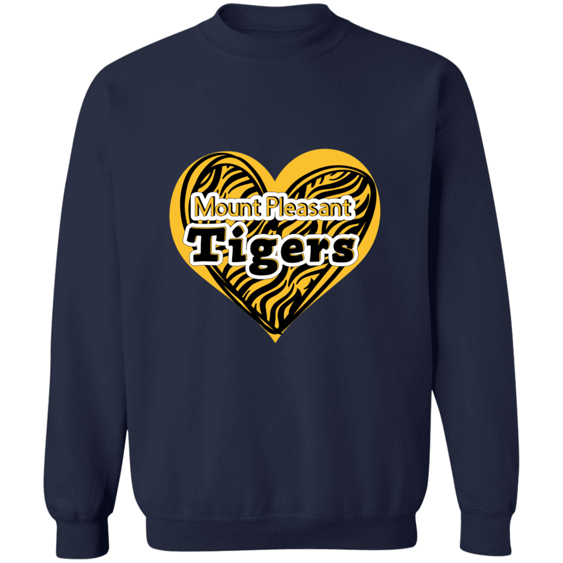 MP Tiger Love Pullover Crewneck Sweatshirt 8 oz (Closeout)