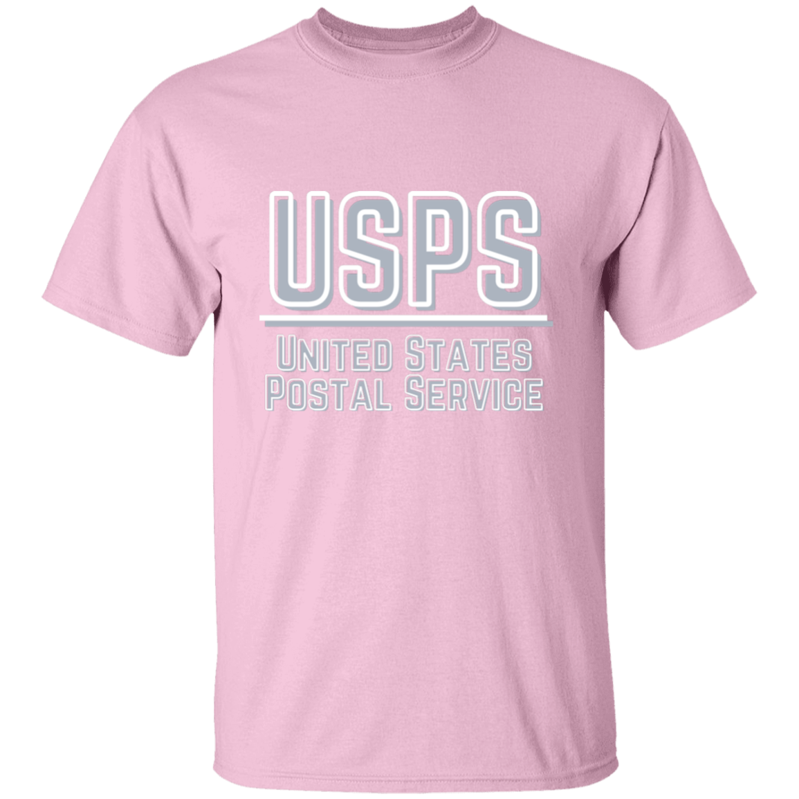 USPS Grey&White- 5.3 oz. T-Shirt