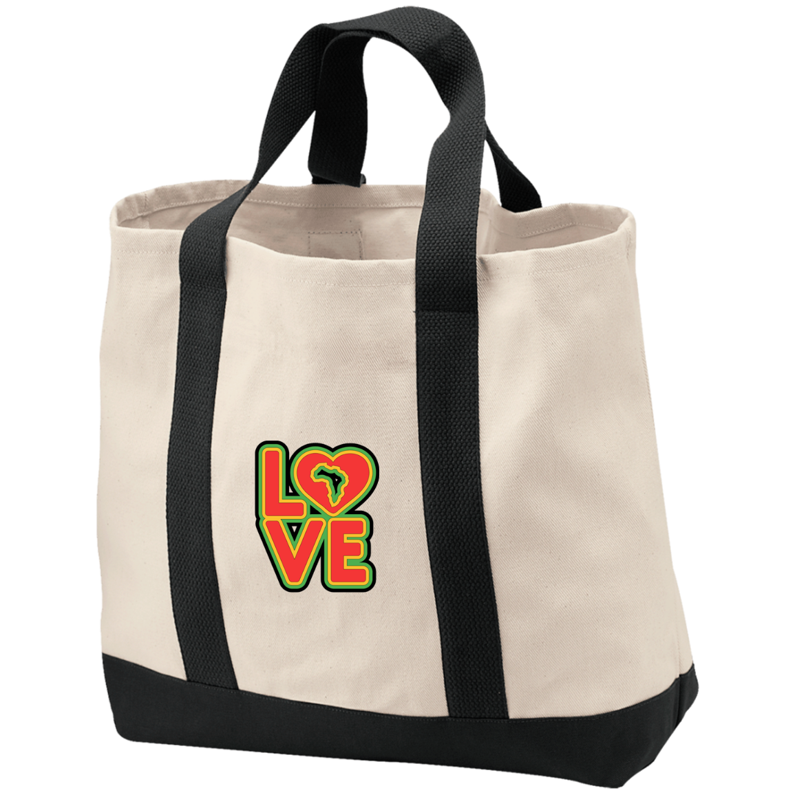 RYGB LOVE 2-Tone Shopping Tote