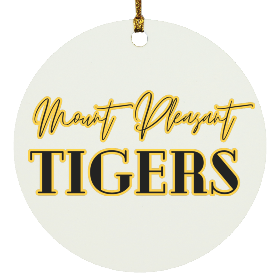 MP Tigers Circle Ornament