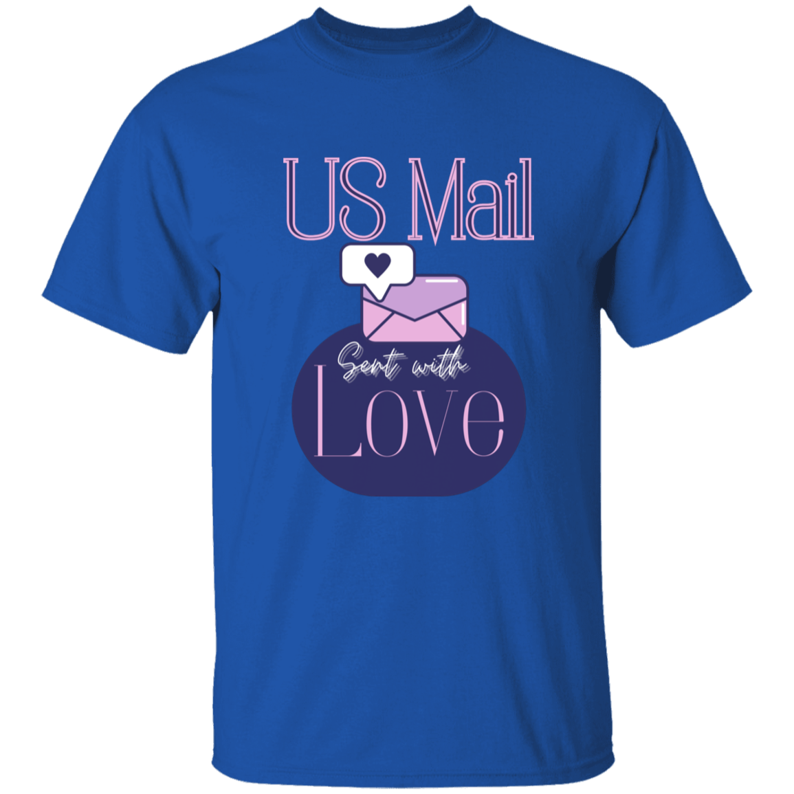 US Mail Sent With Love 5.3 oz. T-Shirt