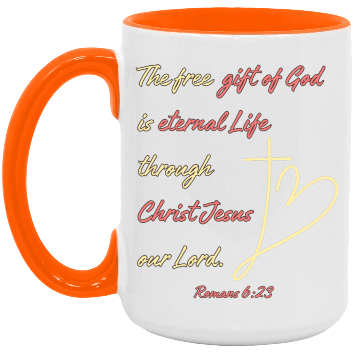 Romans 6:23 15oz Accent Mug