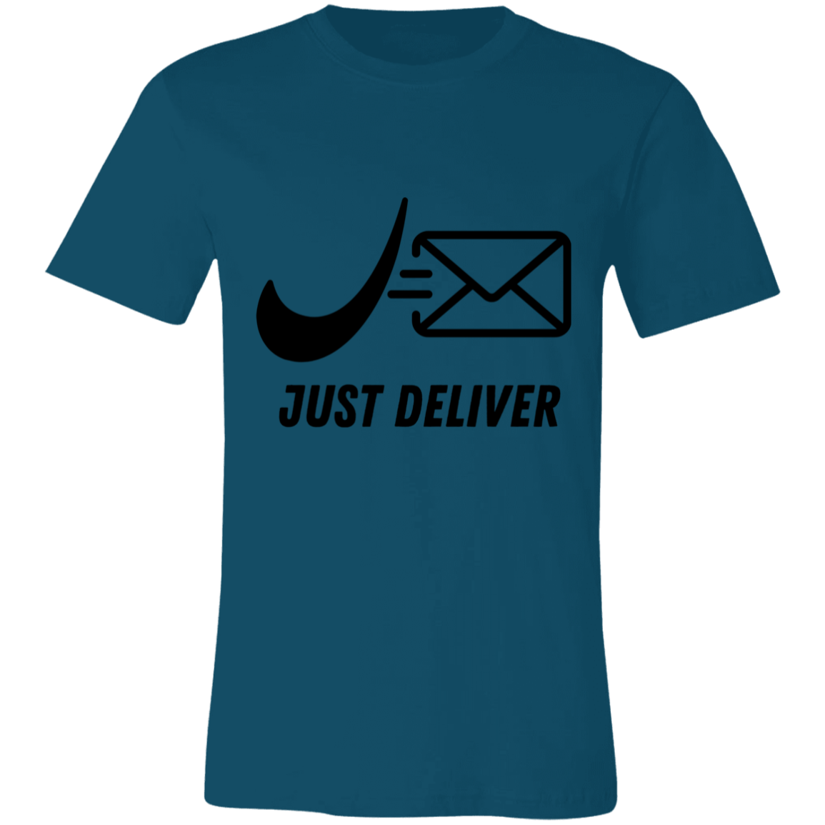 Just Deliver Envelope Black Unisex Jersey Short-Sleeve T-Shirt