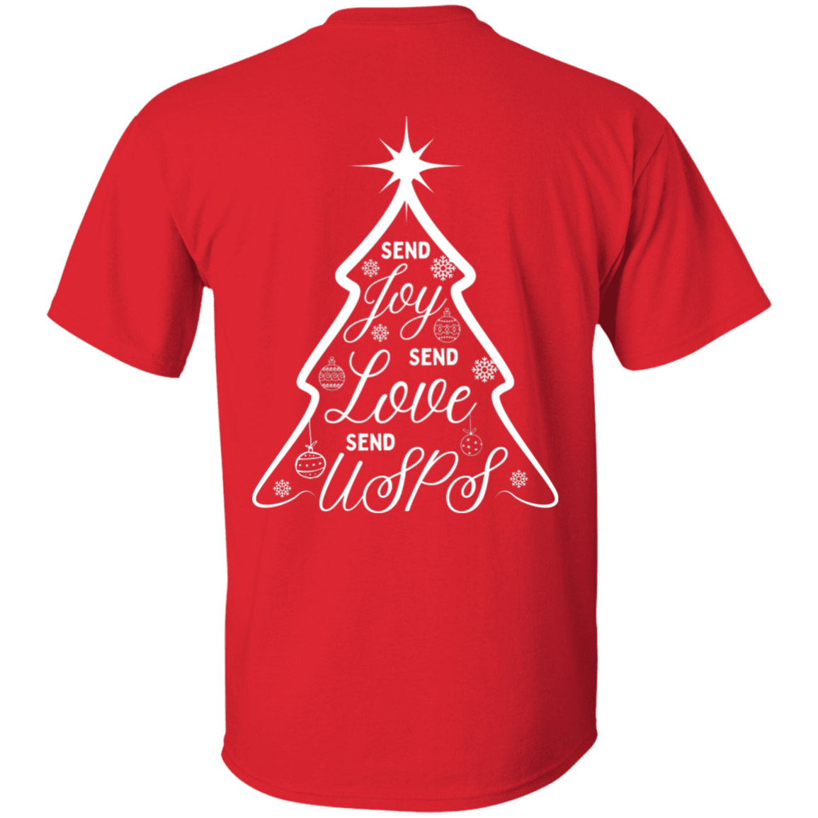 Send USPS XMas 5.3 oz. T-Shirt