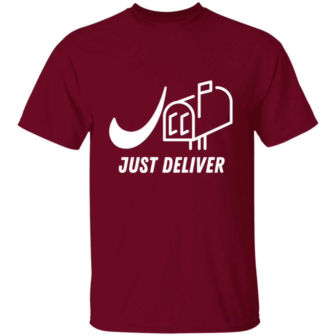 Just Deliver Mailbox White 5.3 oz. T-Shirt