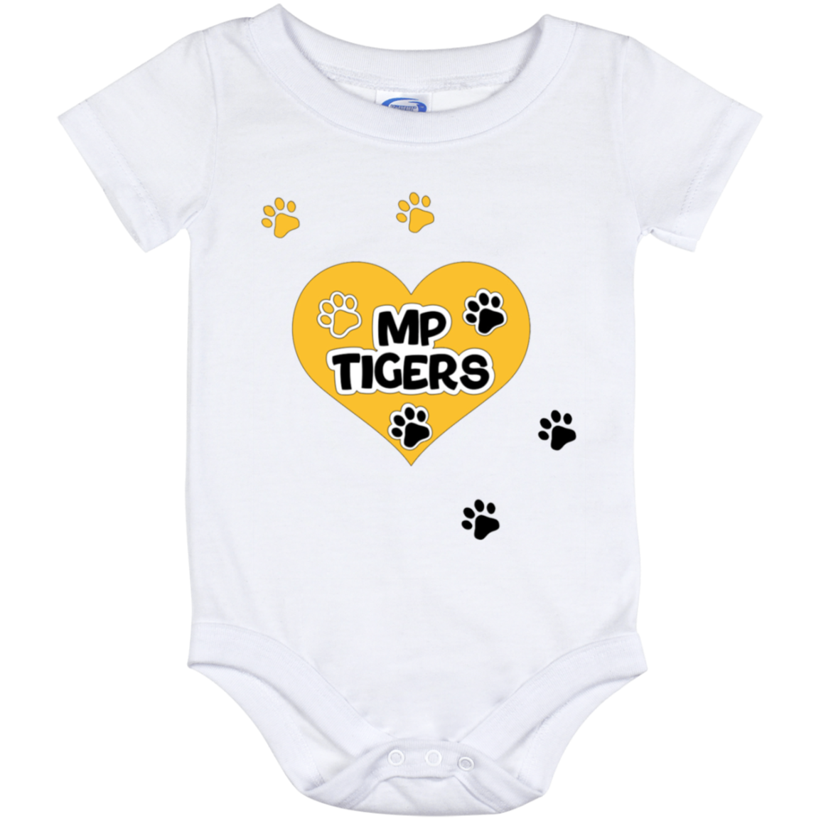 MP Tigers Leaving Tracks- Baby Onesie 12 Month