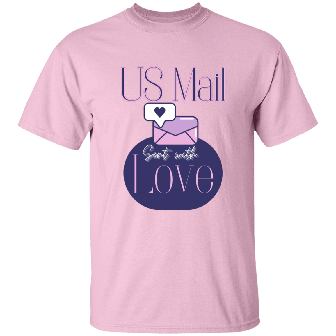 US Mail Sent With Love 5.3 oz. T-Shirt