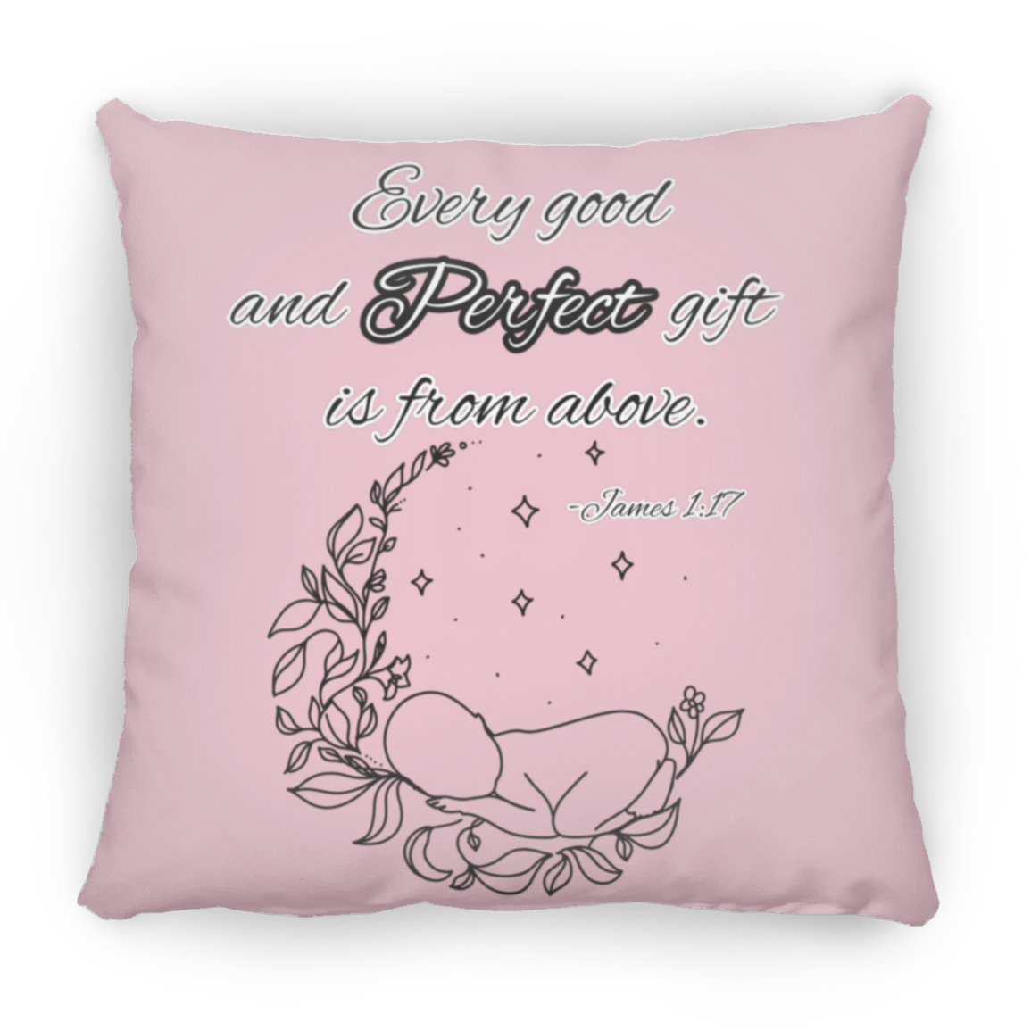 James 1:17 Large Square Pillow