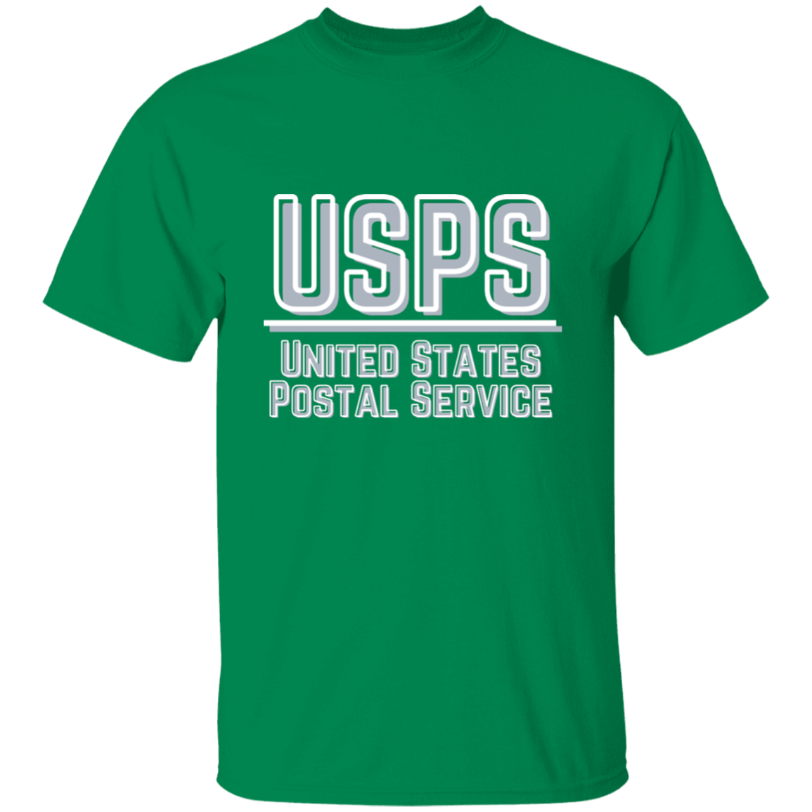 USPS Grey&White- 5.3 oz. T-Shirt