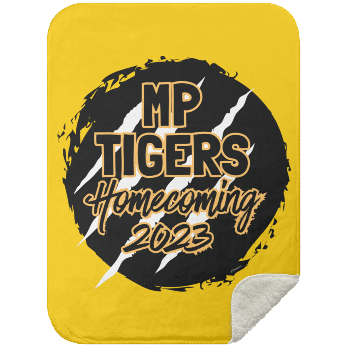 MP Tiger HoCo2023 Mink Sherpa Blanket 30x40