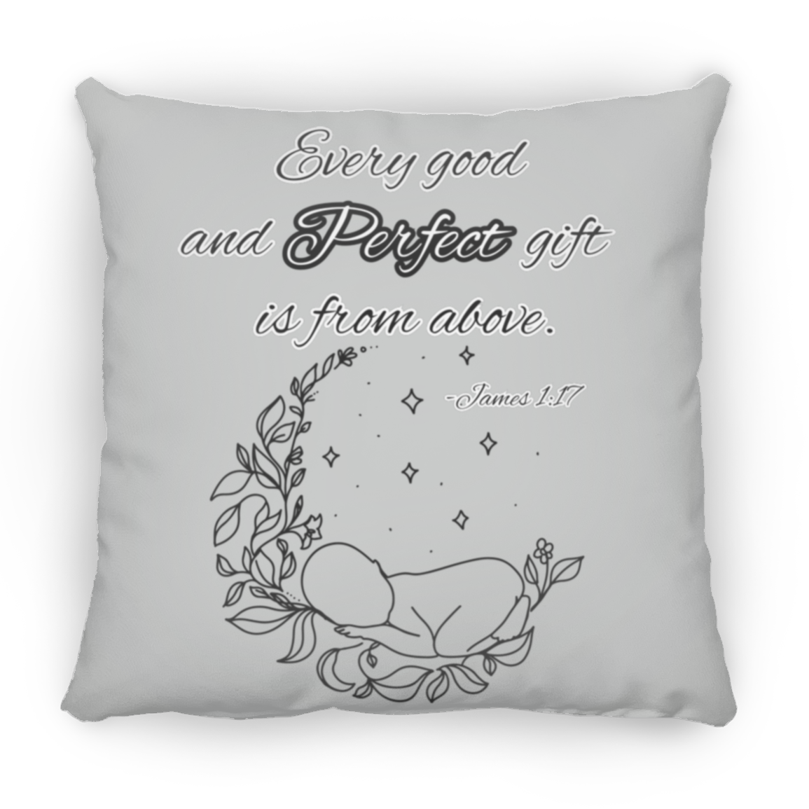 James 1:17 Large Square Pillow