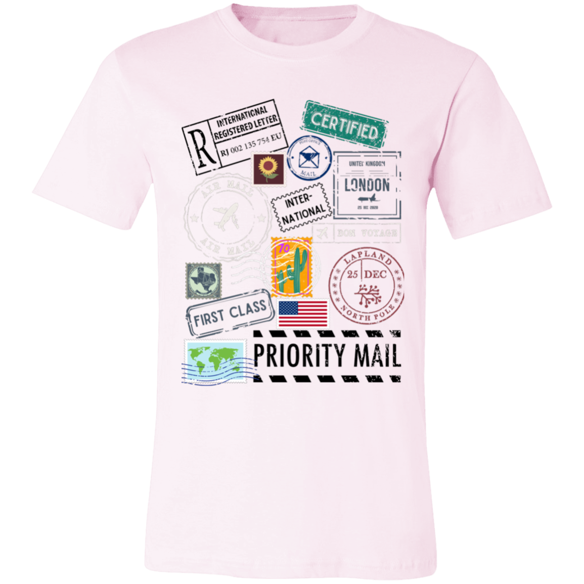 Postage Multi Unisex Jersey Short-Sleeve T-Shirt