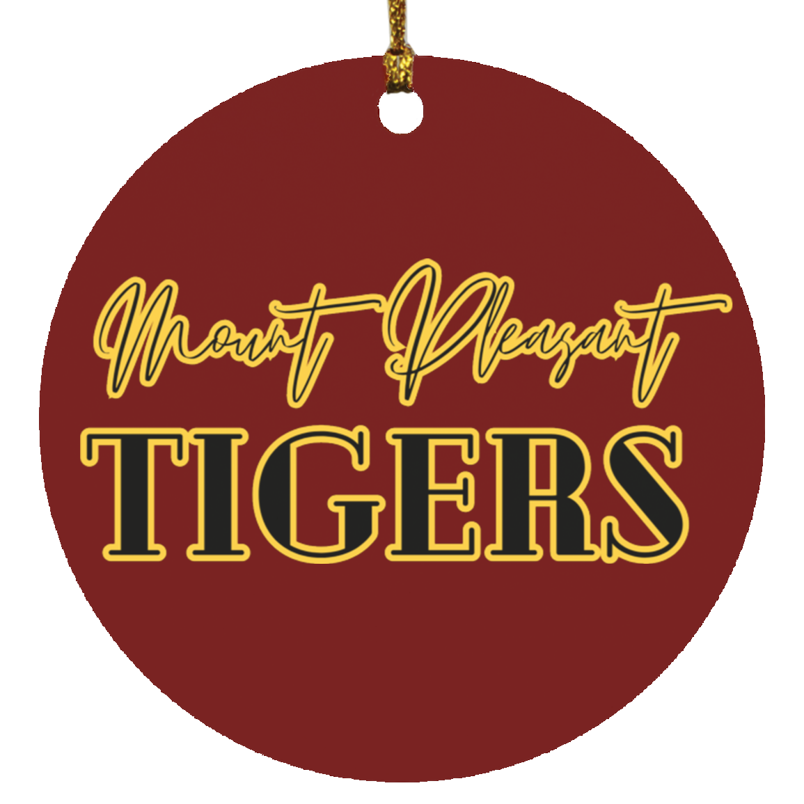 MP Tigers Circle Ornament