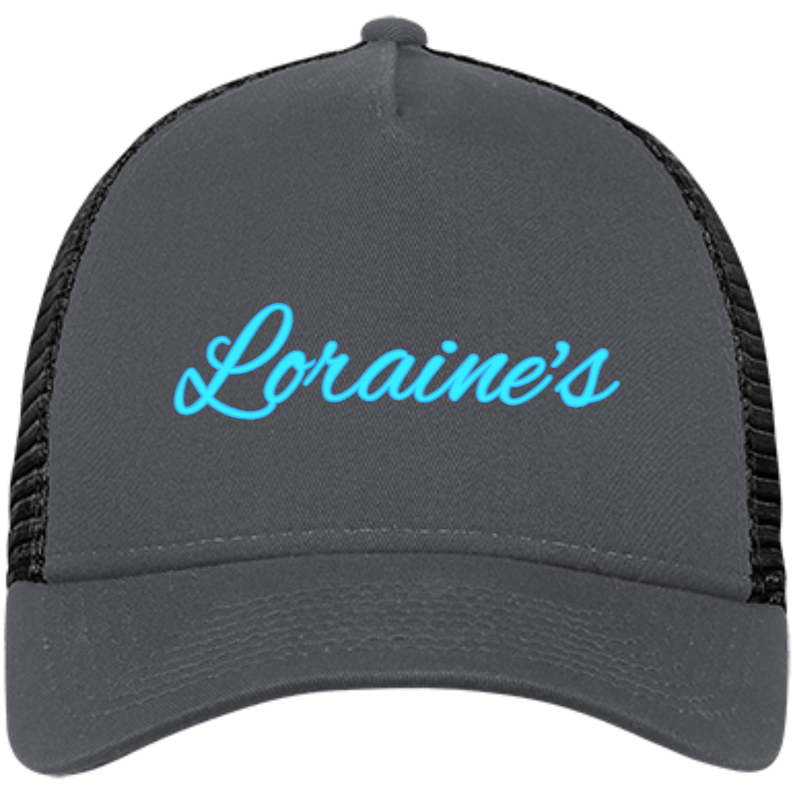 Loraine's Electric Blue Embroidered Snapback Trucker Cap