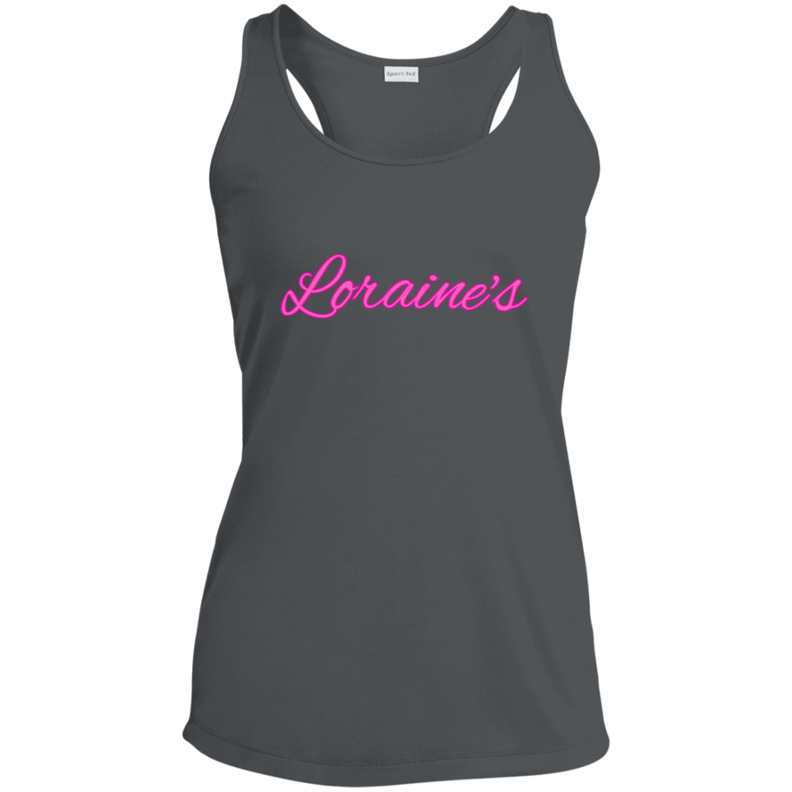 Loraine's Pink Ladies' Performance Racerback Tank