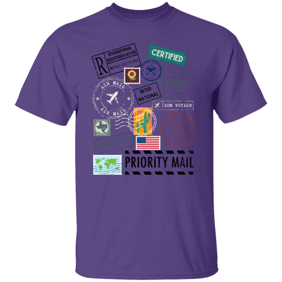 Postage Multi 5.3 oz. T-Shirt