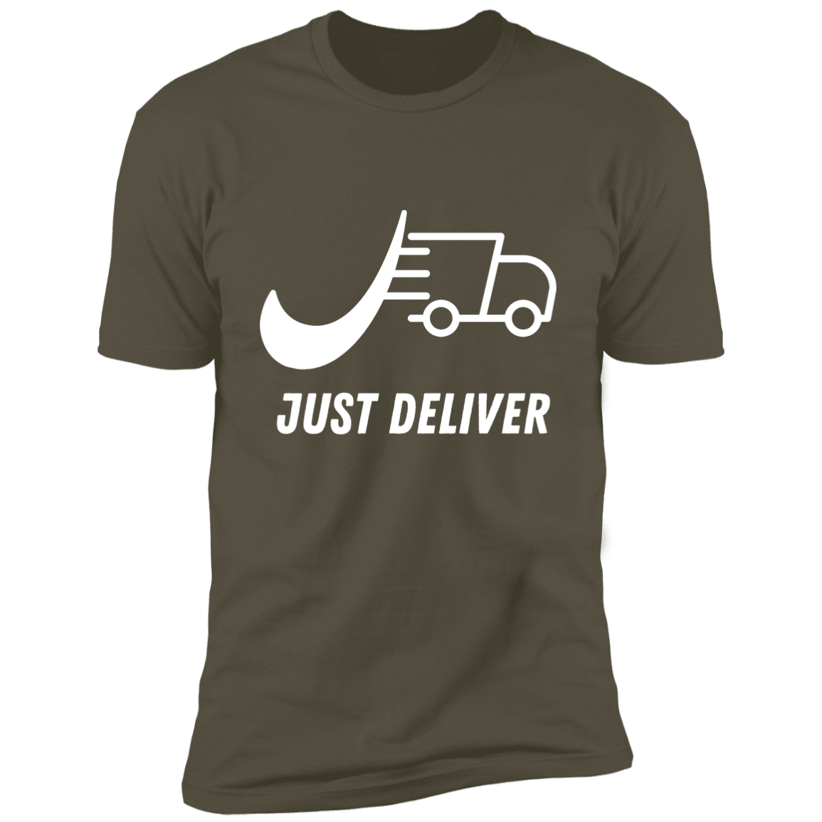 Just Deliver Truck White Premium Short Sleeve T-Shirt