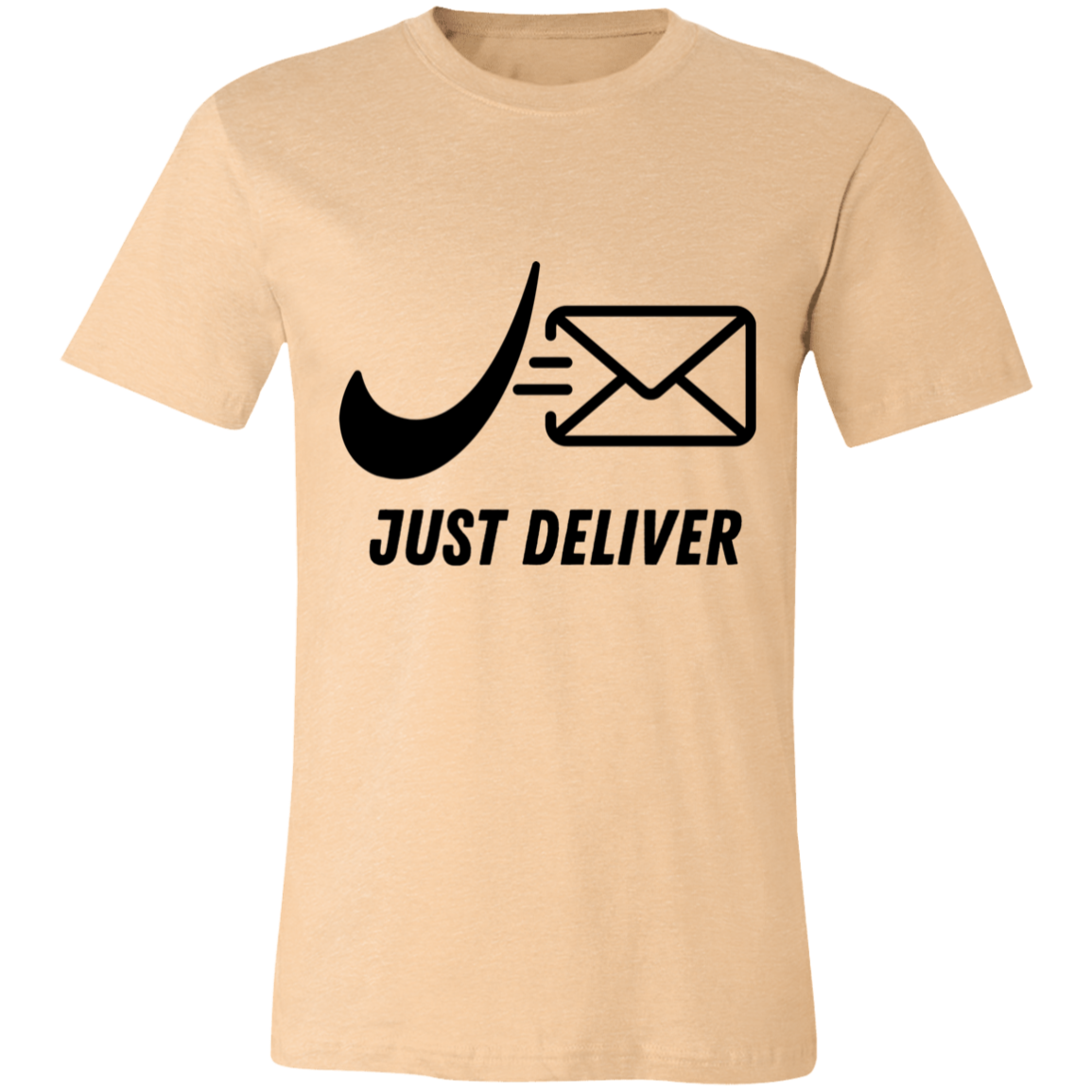 Just Deliver Envelope Black Unisex Jersey Short-Sleeve T-Shirt