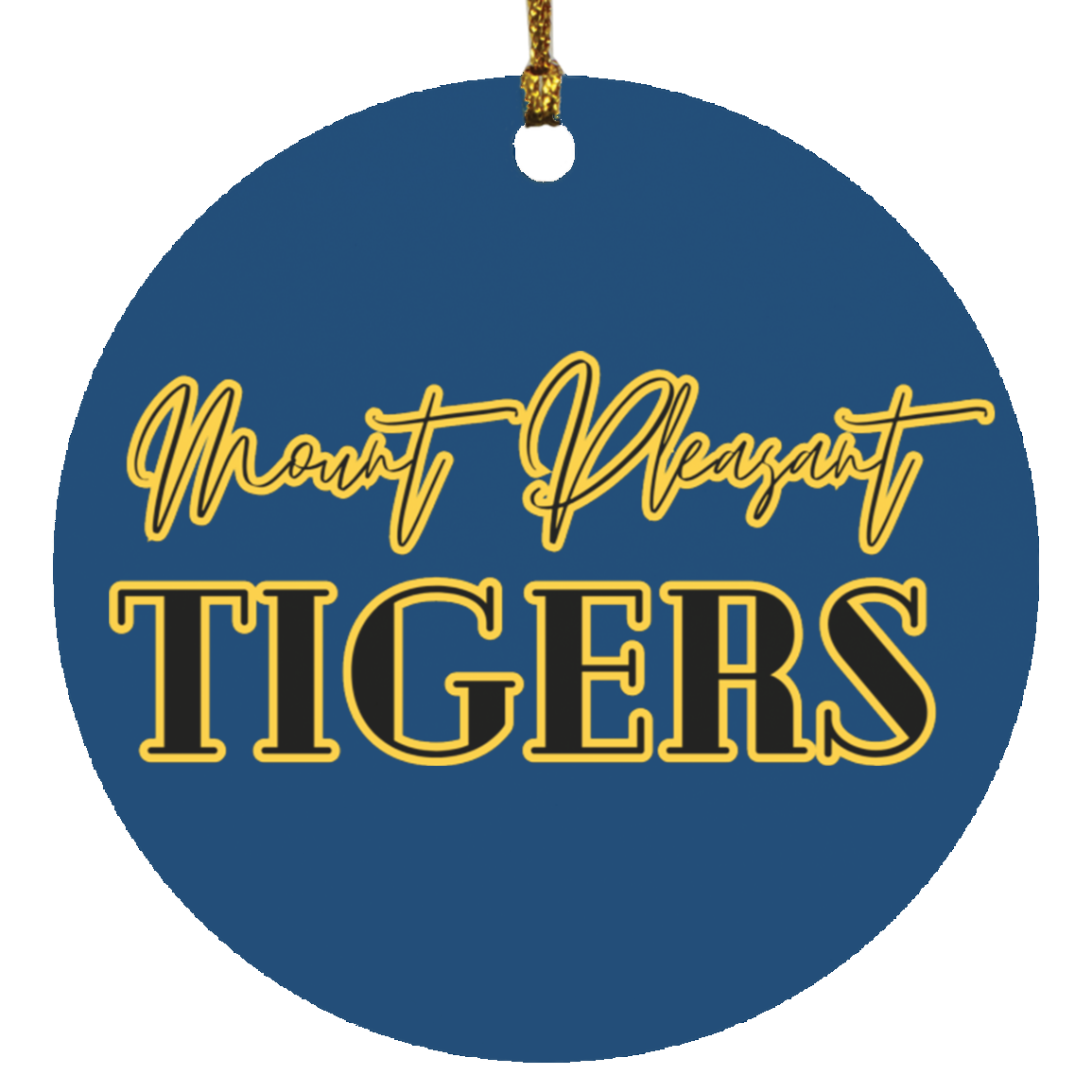 MP Tigers Circle Ornament