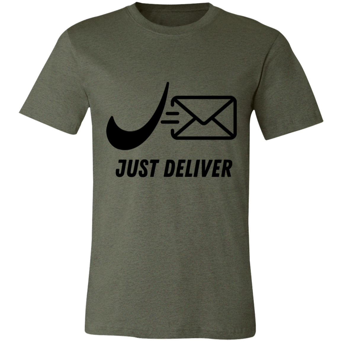Just Deliver Envelope Black Unisex Jersey Short-Sleeve T-Shirt