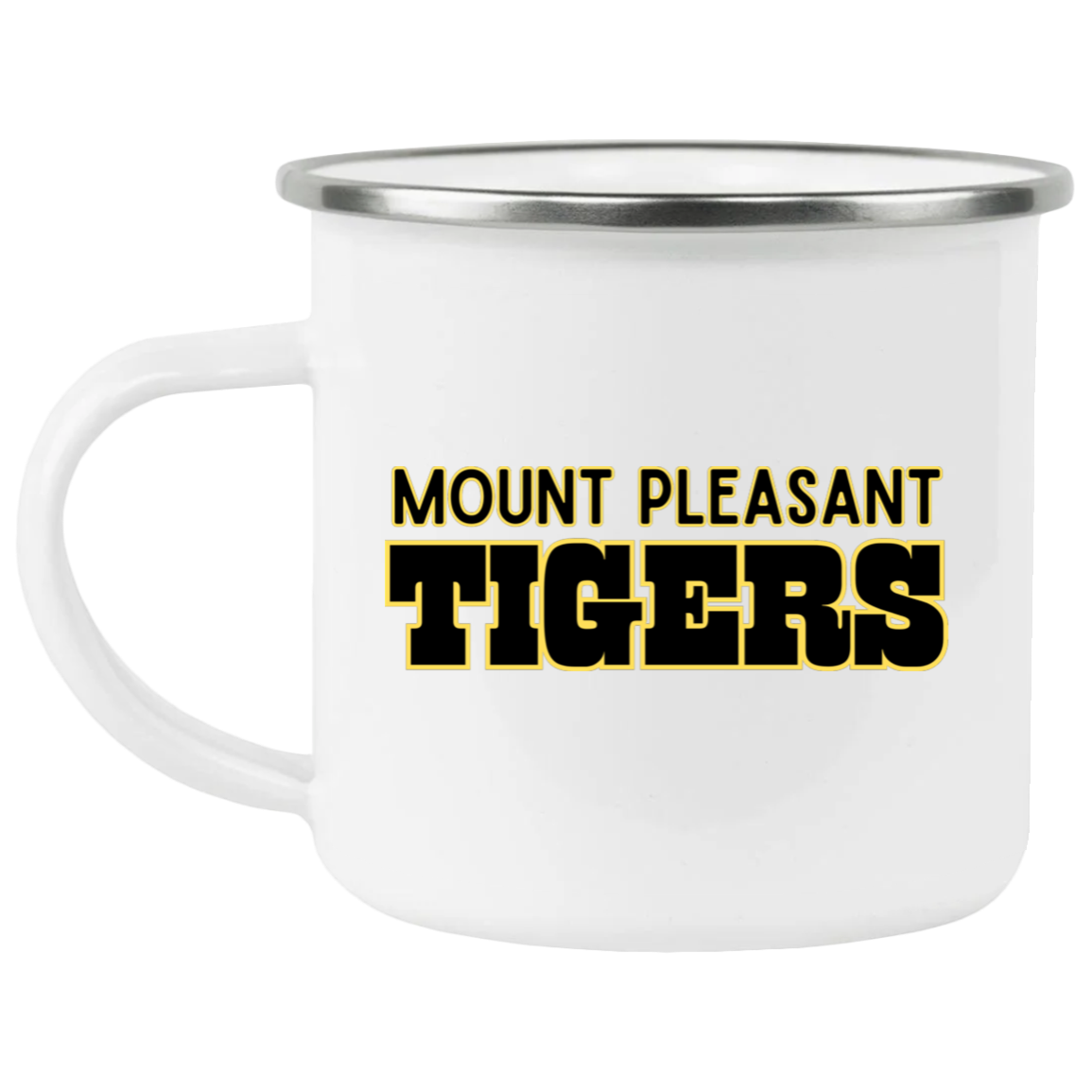 MP Tigers 3 Black- Enamel Camping Mug