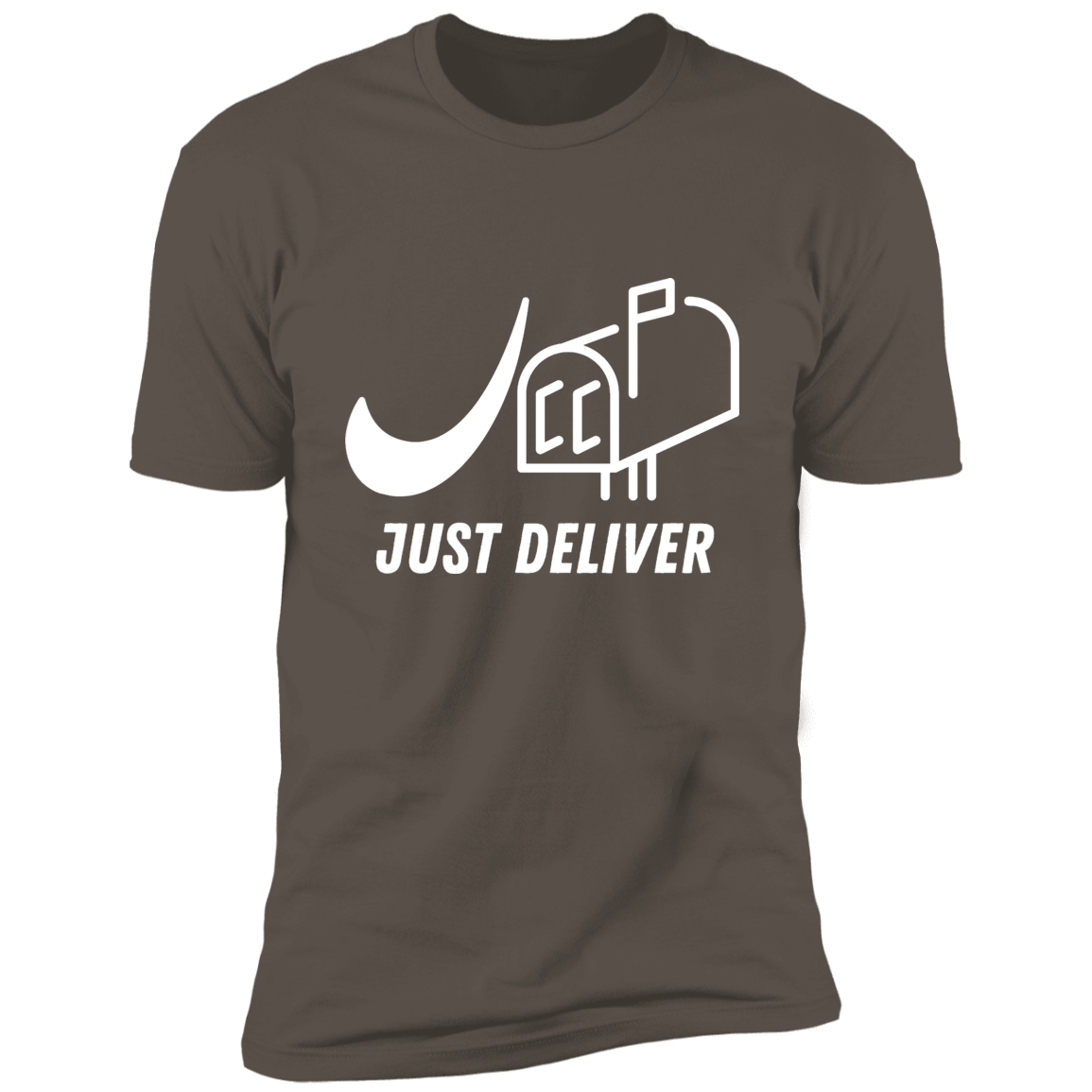 Just Deliver Mailbox White Premium Short Sleeve T-Shirt