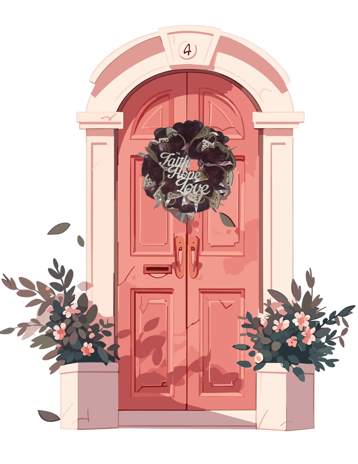 Faith Hope Love Wreath