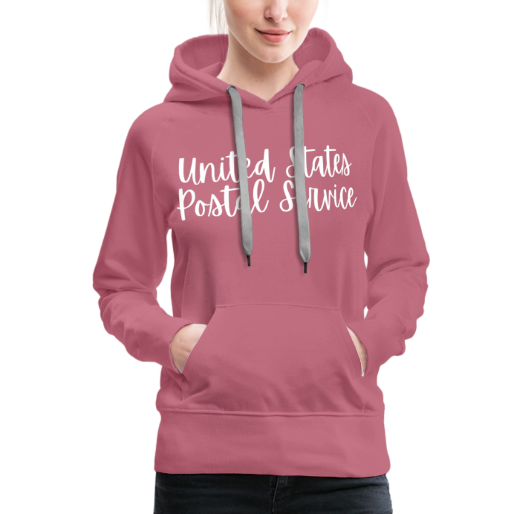 Women’s Premium Hoodie Peace Love Mail - mauve