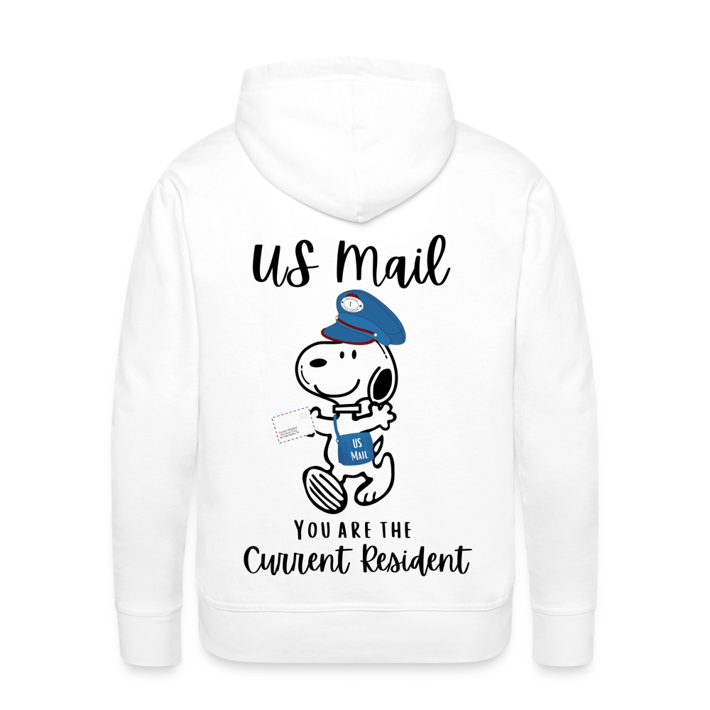 USPS Current Resident Back Premium Hoodie - white