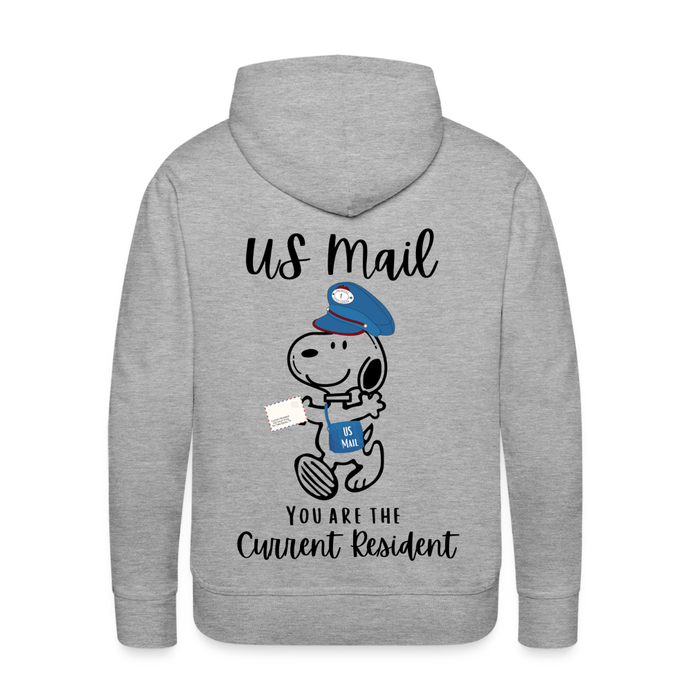 USPS Current Resident Back Premium Hoodie - heather grey