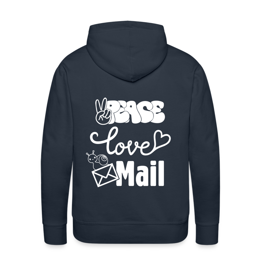 Peace Love Mail Premium Hoodie S-5XL - navy