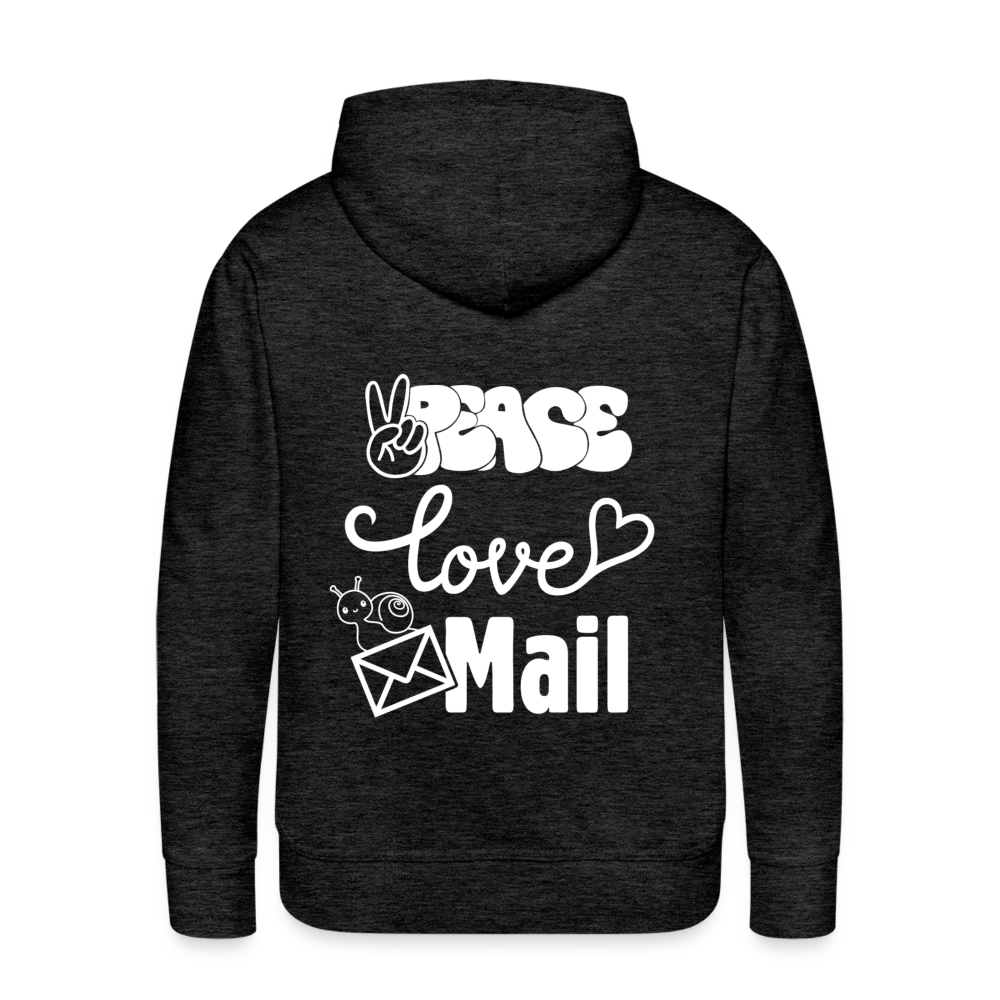 Peace Love Mail Premium Hoodie S-5XL - charcoal grey