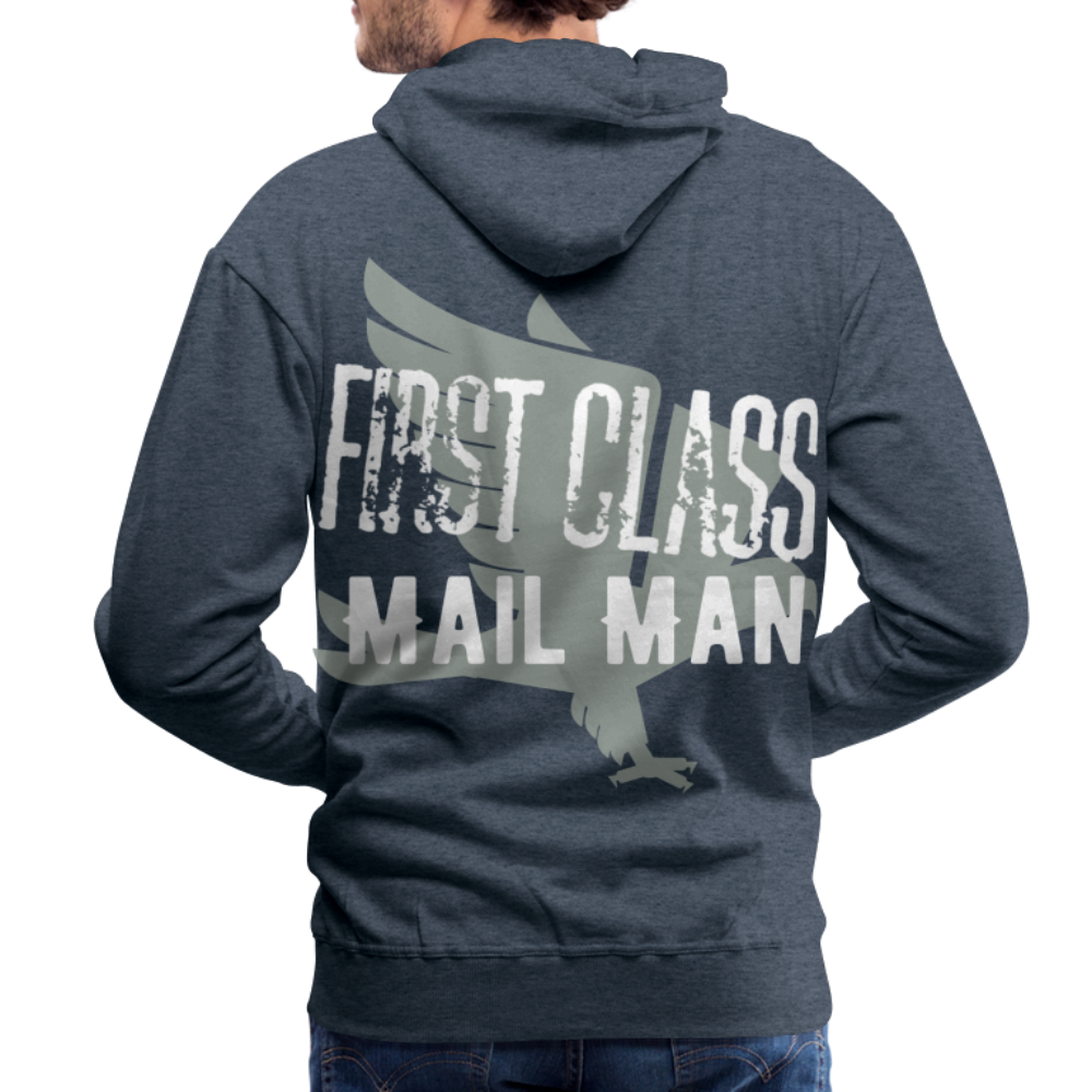 First Class Mail Man Premium Hoodie S-5XL - heather denim