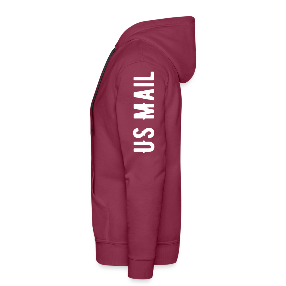 US Mail Eagle & Flag Premium Hoodie S-5XL - burgundy