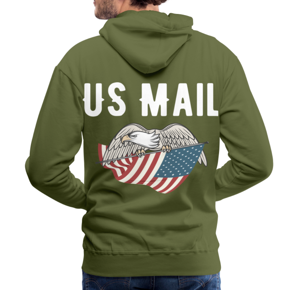 US Mail Eagle & Flag Premium Hoodie S-5XL - olive green