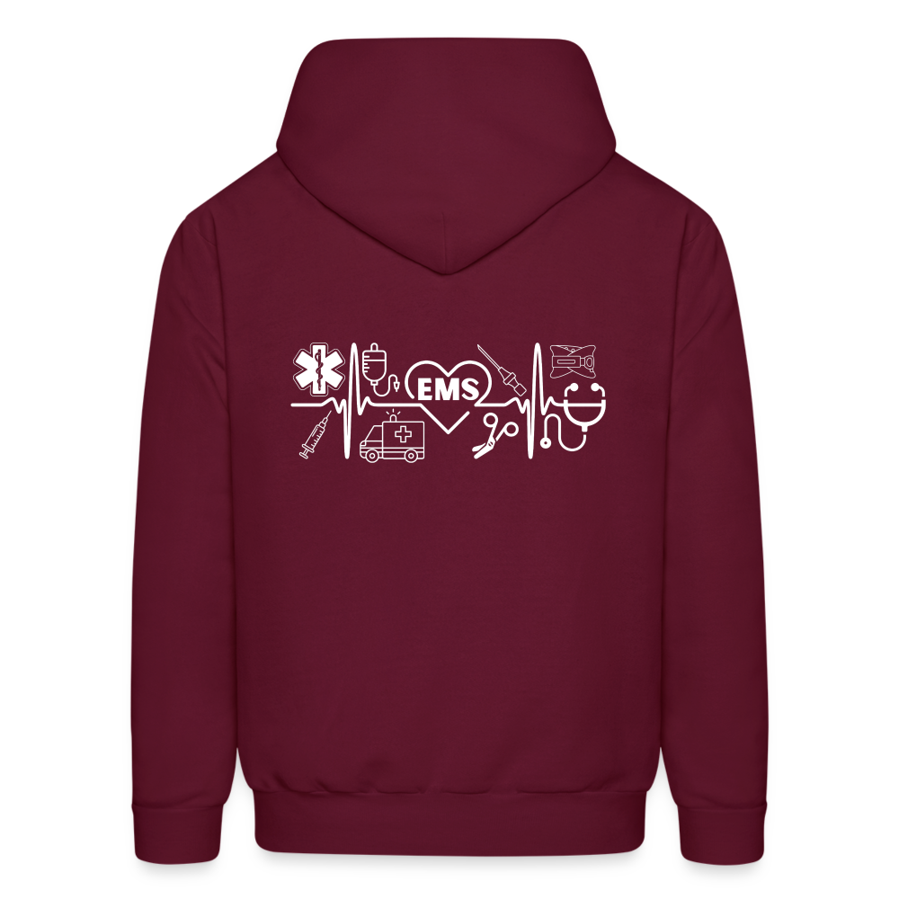 EMS Banner Customizable Hoodie S-5XL - burgundy